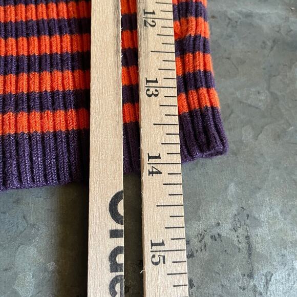 Urban Outfitters Kimchi Blue Riley Off Shoulder Ruffle Stripe Knit Top Medium - Picture 11 of 11